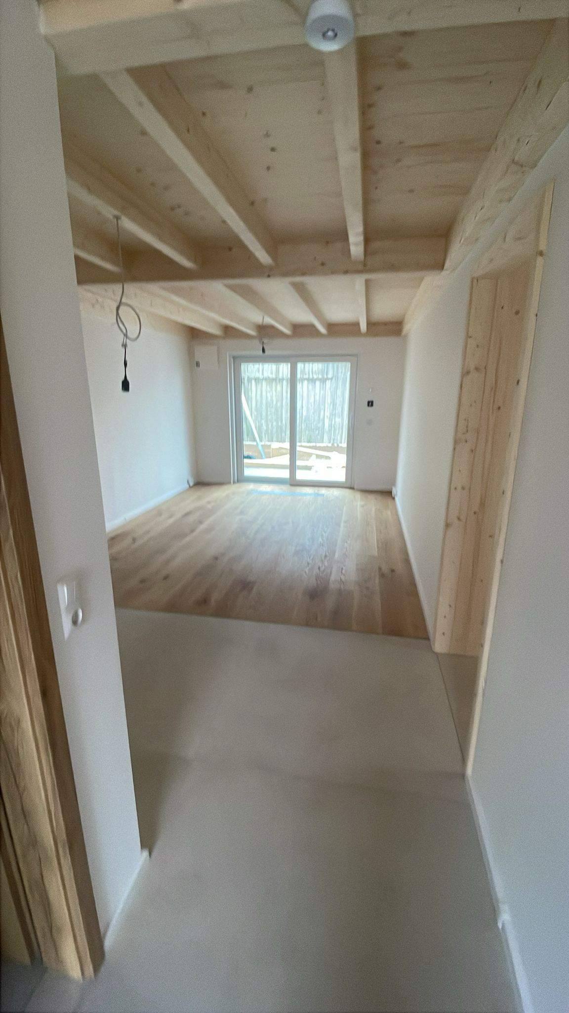 Baustelle Altenthann - Innensicht eines Wohnraumes